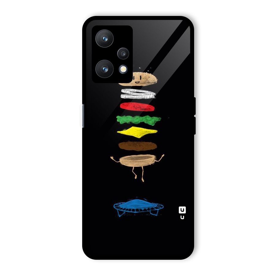Burger Jump Glass Back Case for Realme 9 Pro 5G