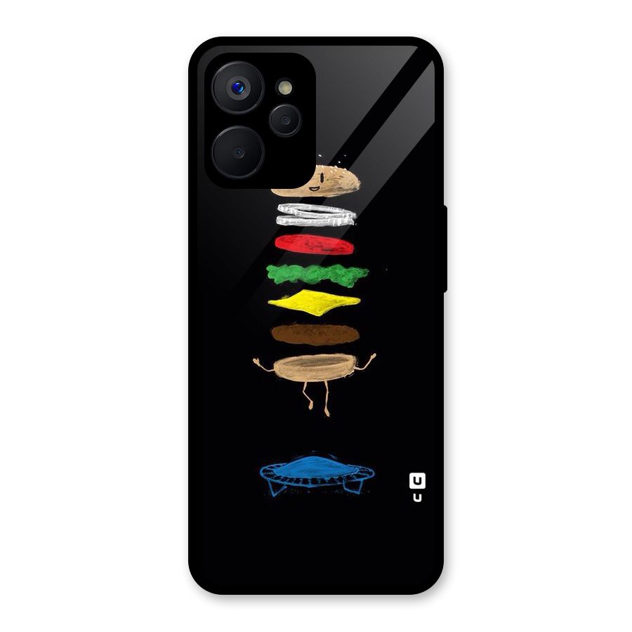 Burger Jump Glass Back Case for Realme 9i 5G