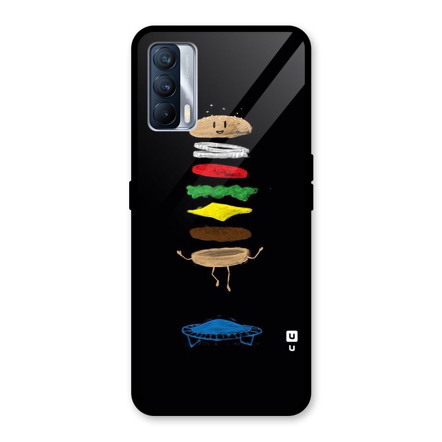 Burger Jump Glass Back Case for Realme X7