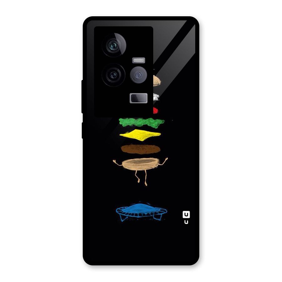Burger Jump Glass Back Case for Vivo iQOO 11 5G