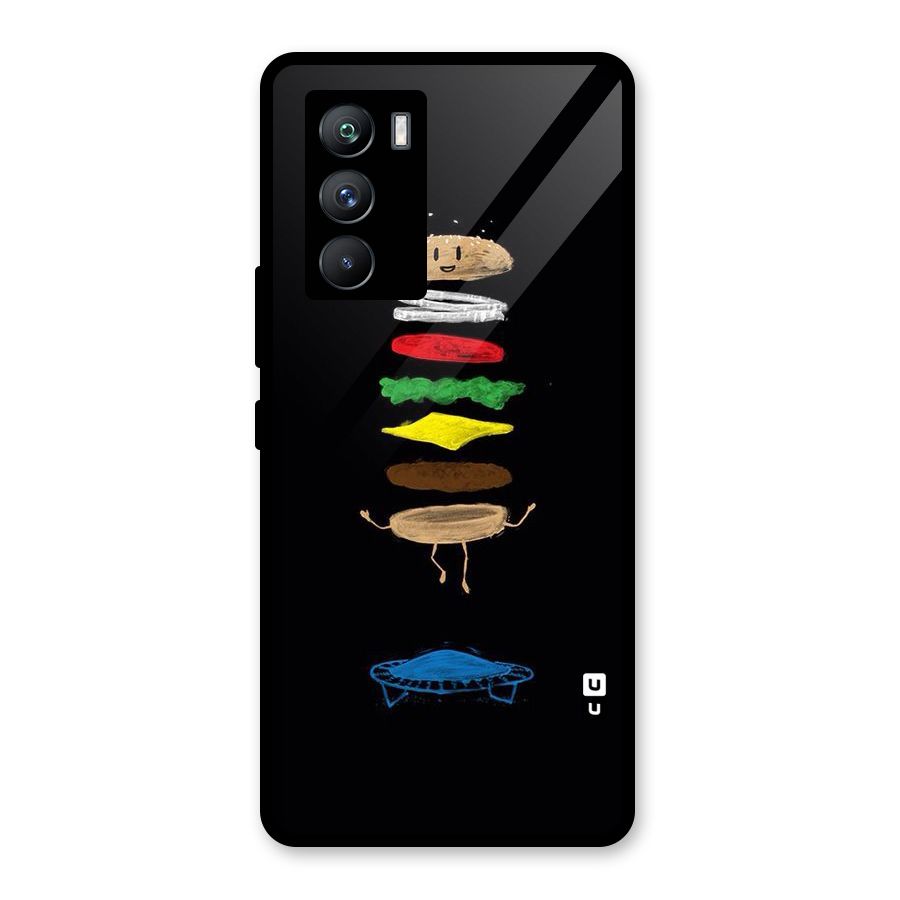 Burger Jump Glass Back Case for Vivo iQOO 9 SE
