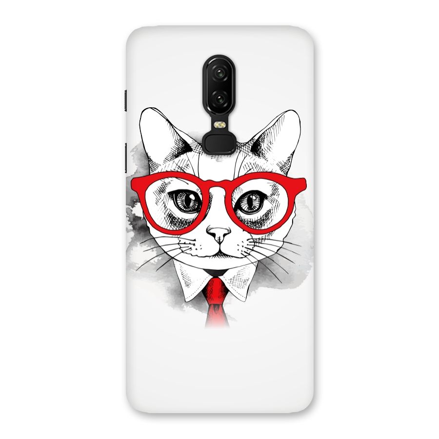 Business Cat Back Case for OnePlus 6