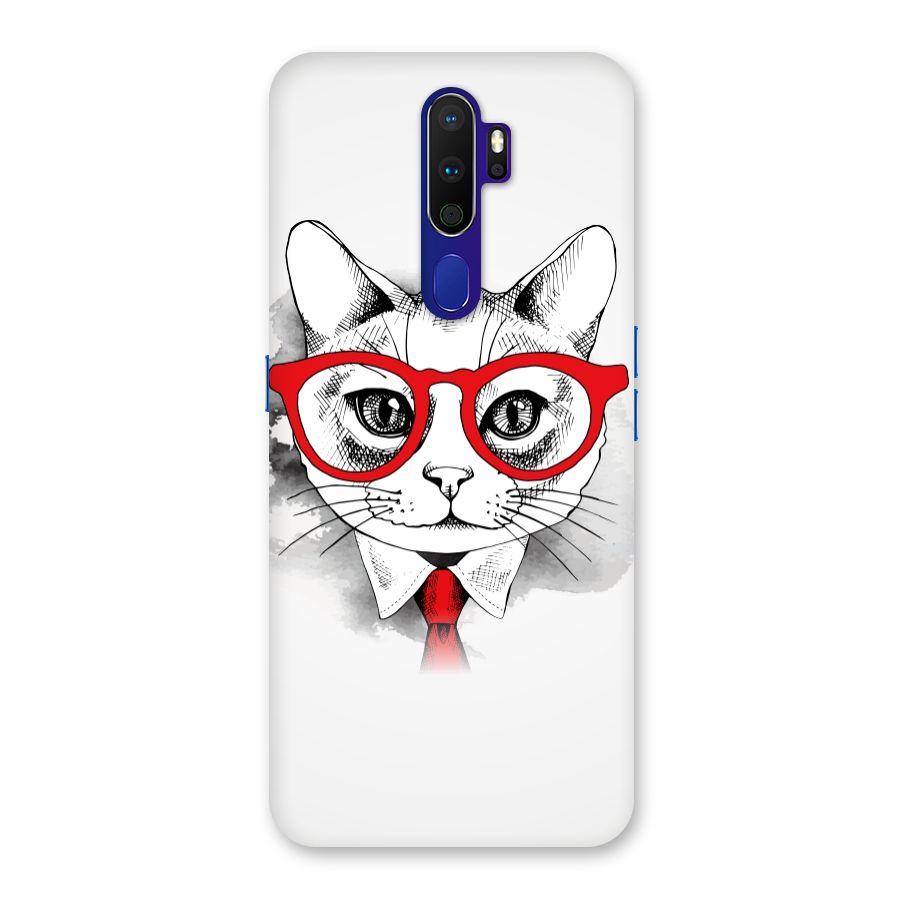Business Cat Back Case for Oppo A9 (2020)