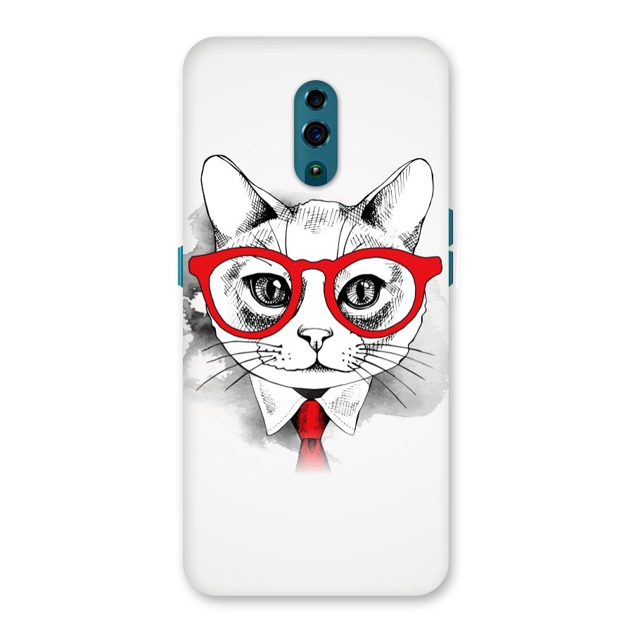 Business Cat Back Case for Oppo Reno