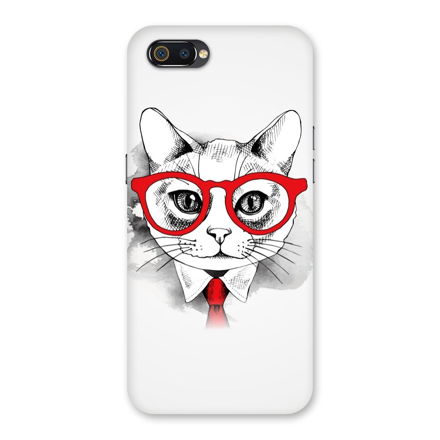 Business Cat Back Case for Realme C2