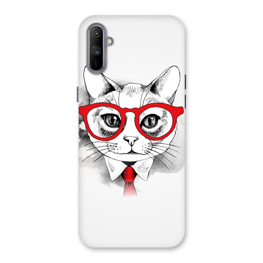 Business Cat Back Case for Realme C3