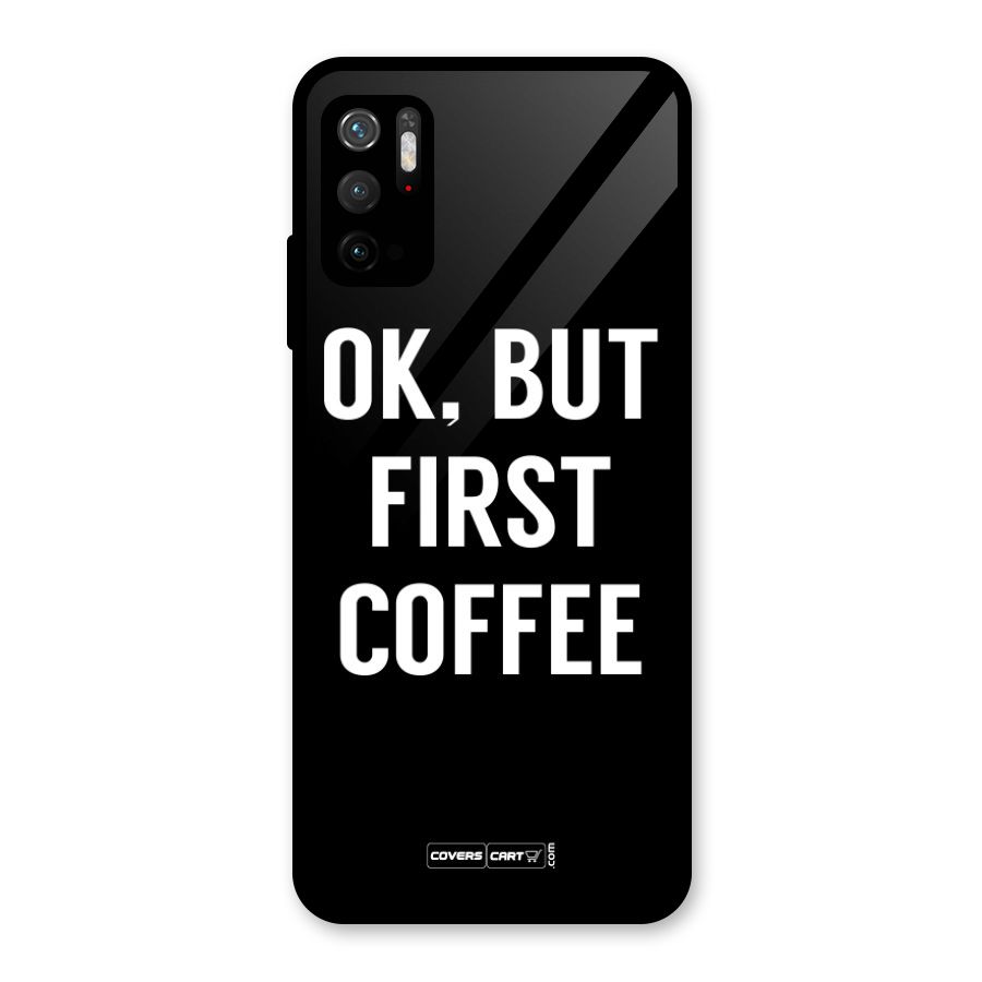 But First Coffee Glass Back Case for Poco M3 Pro 5G