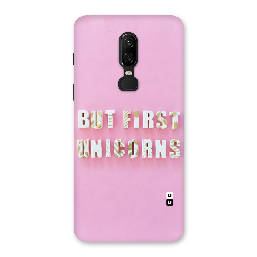 But First Unicorns Back Case for OnePlus 6