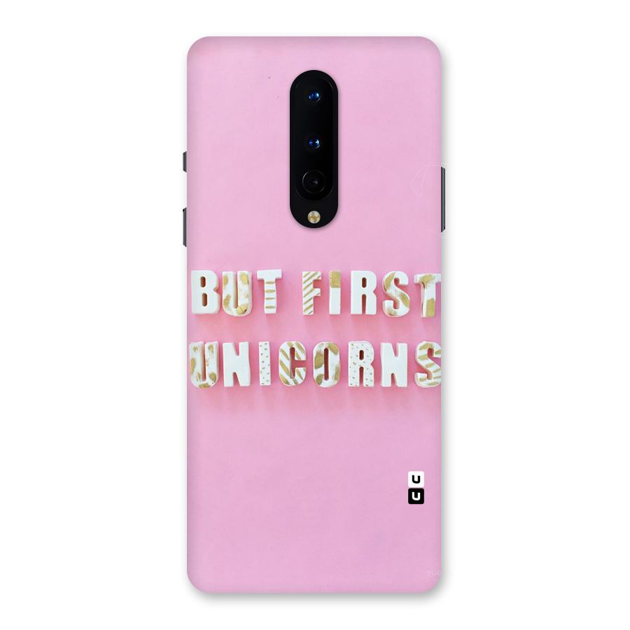 But First Unicorns Back Case for OnePlus 8