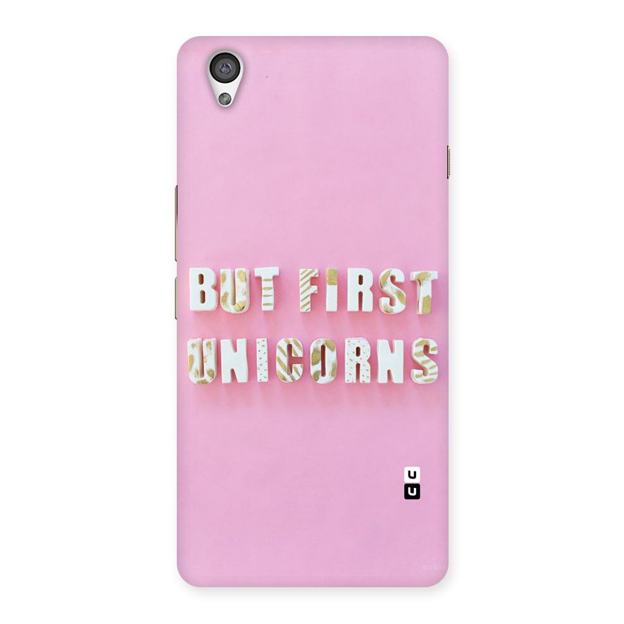 But First Unicorns Back Case for OnePlus X