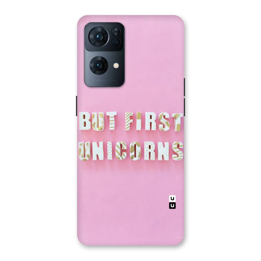 But First Unicorns Back Case for Oppo Reno7 Pro 5G