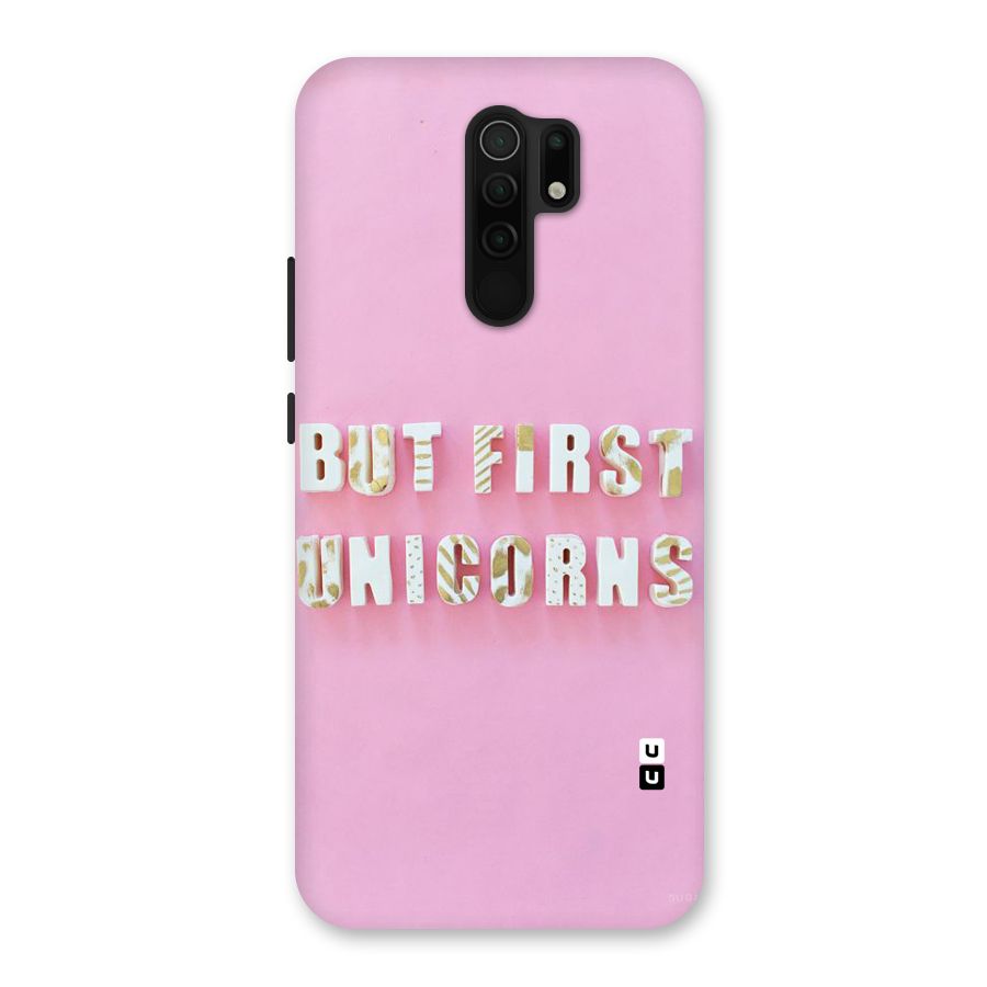 But First Unicorns Back Case for Poco M2