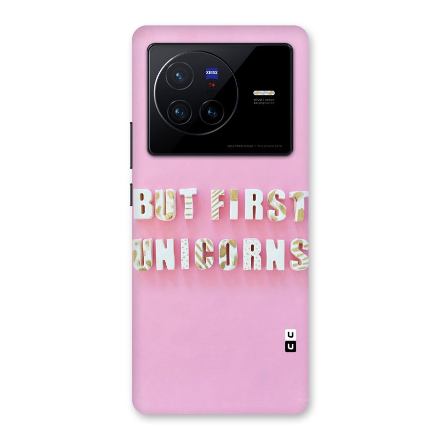 But First Unicorns Back Case for Vivo X80