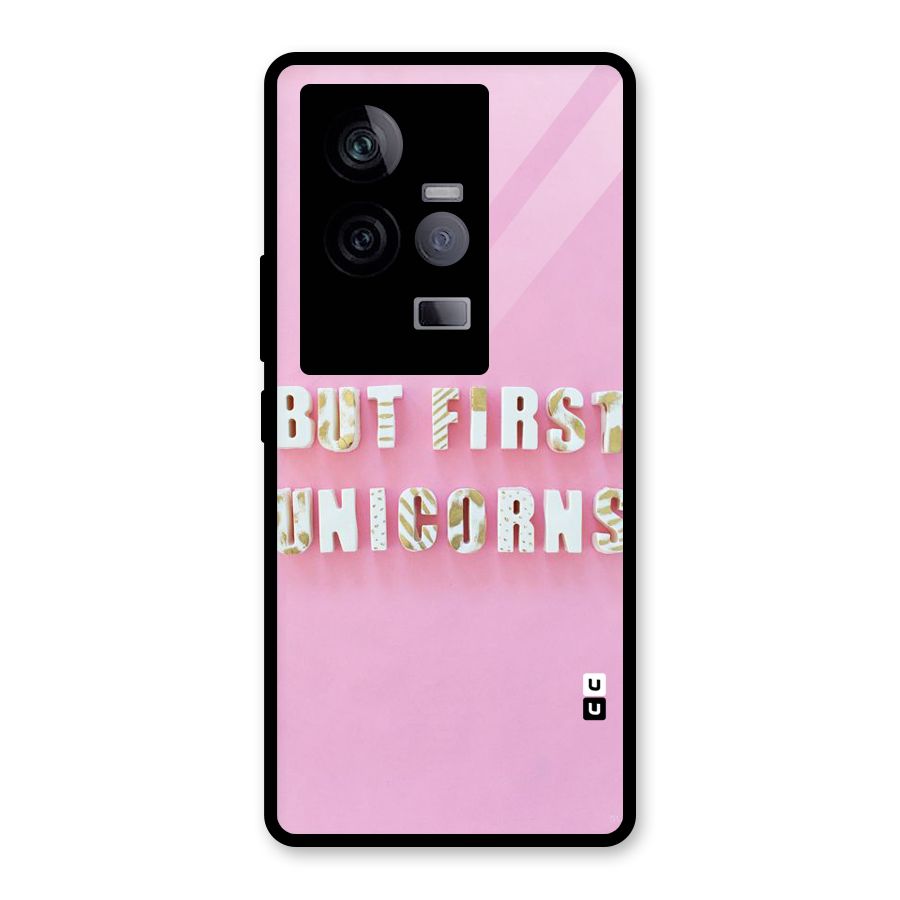 But First Unicorns Glass Back Case for Vivo iQOO 11 5G
