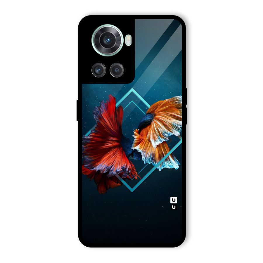 Butterfly Diamond Design Glass Back Case for OnePlus 10R