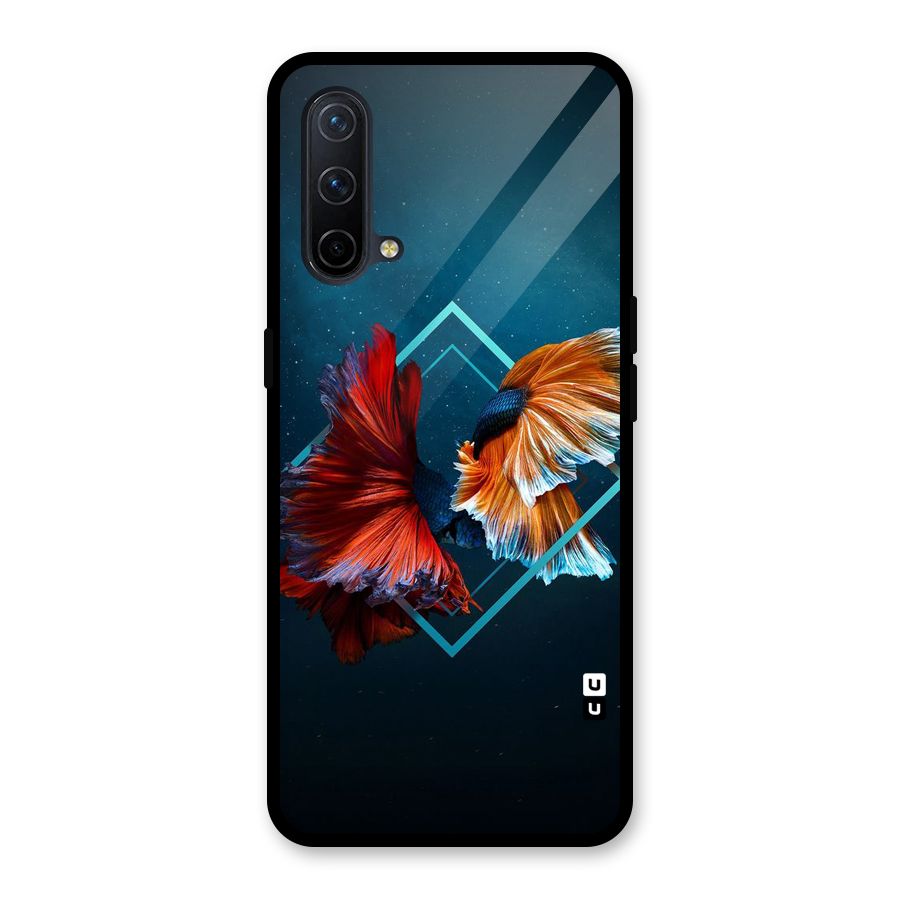 Butterfly Diamond Design Glass Back Case for OnePlus Nord CE 5G