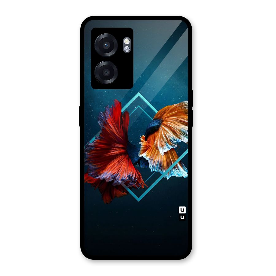 Butterfly Diamond Design Glass Back Case for Realme Narzo 50 5G