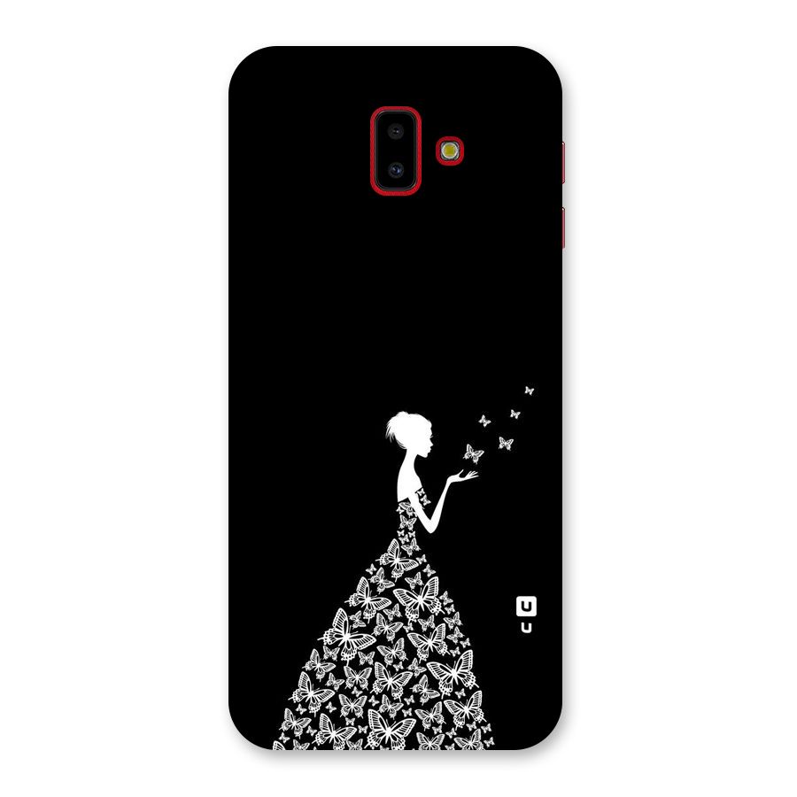 Butterfly Dress Back Case for Galaxy J6 Plus