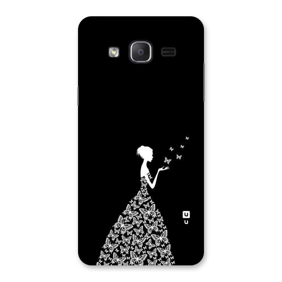 Butterfly Dress Back Case for Galaxy On7 2015