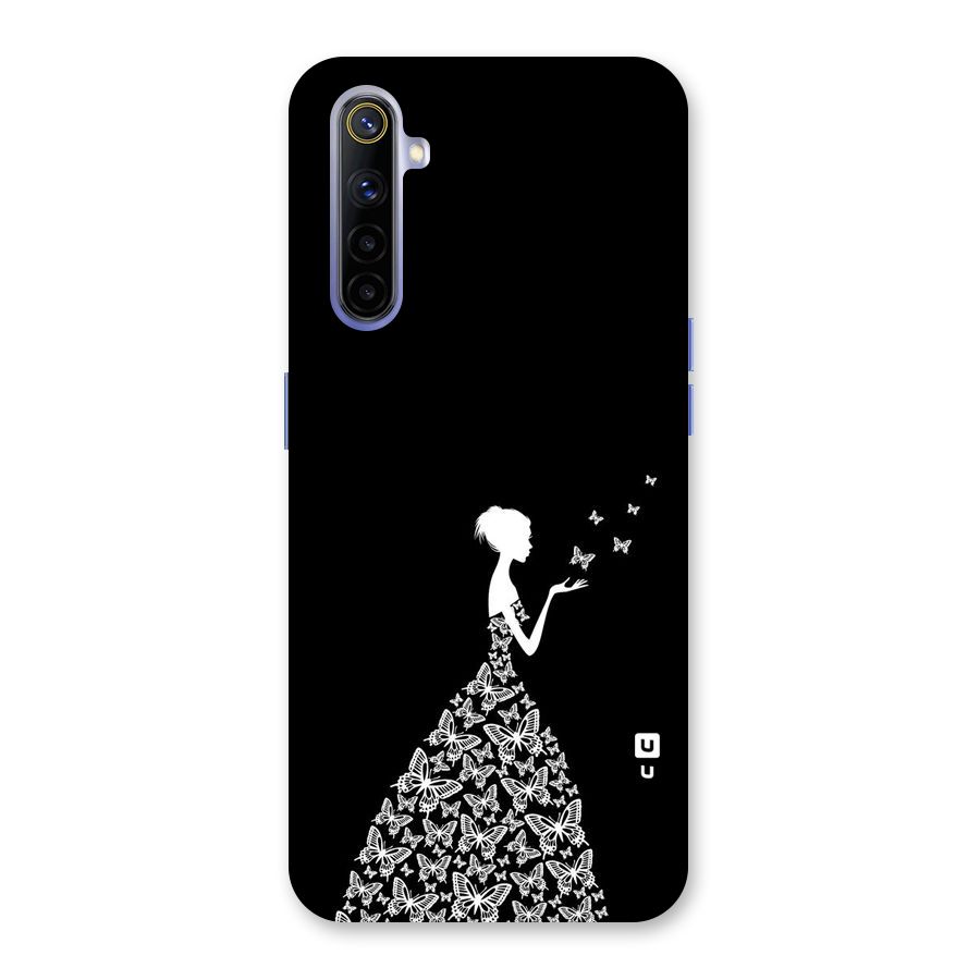 Butterfly Dress Back Case for Realme 6i