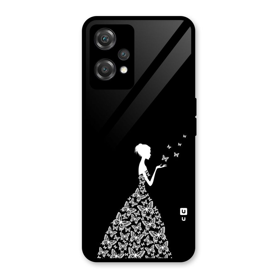 Butterfly Dress Glass Back Case for OnePlus Nord CE 2 Lite 5G