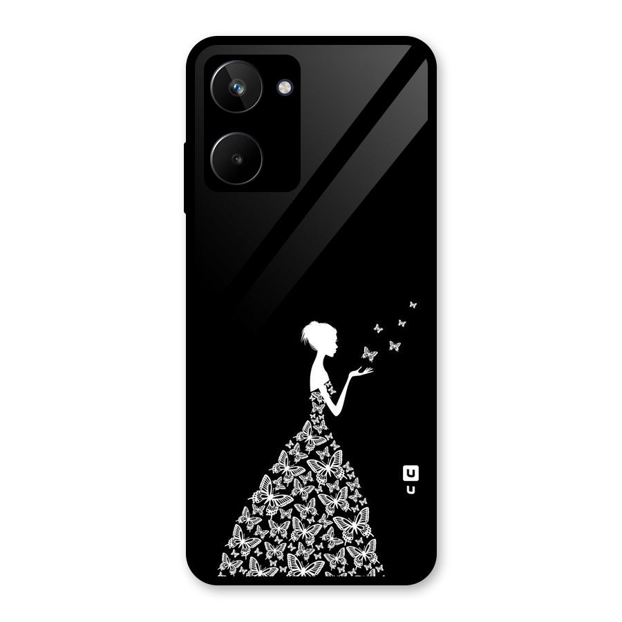 Butterfly Dress Glass Back Case for Realme 10