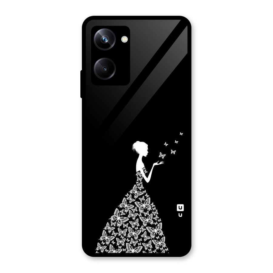Butterfly Dress Glass Back Case for Realme 10 Pro