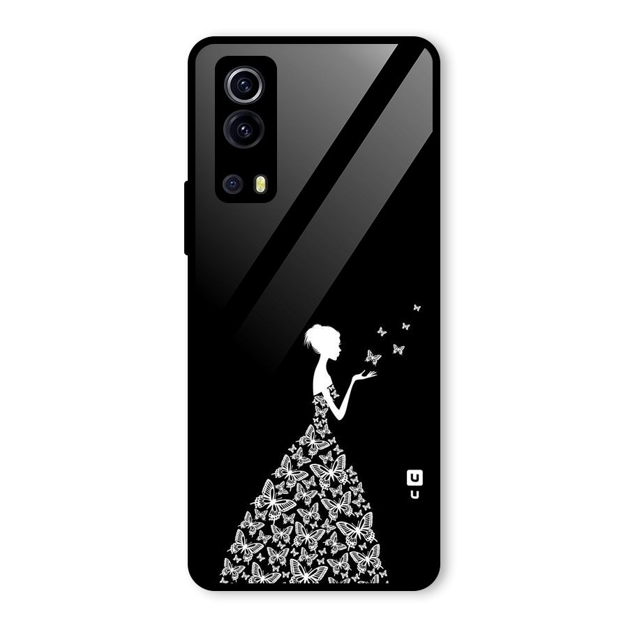 Butterfly Dress Glass Back Case for Vivo iQOO Z3