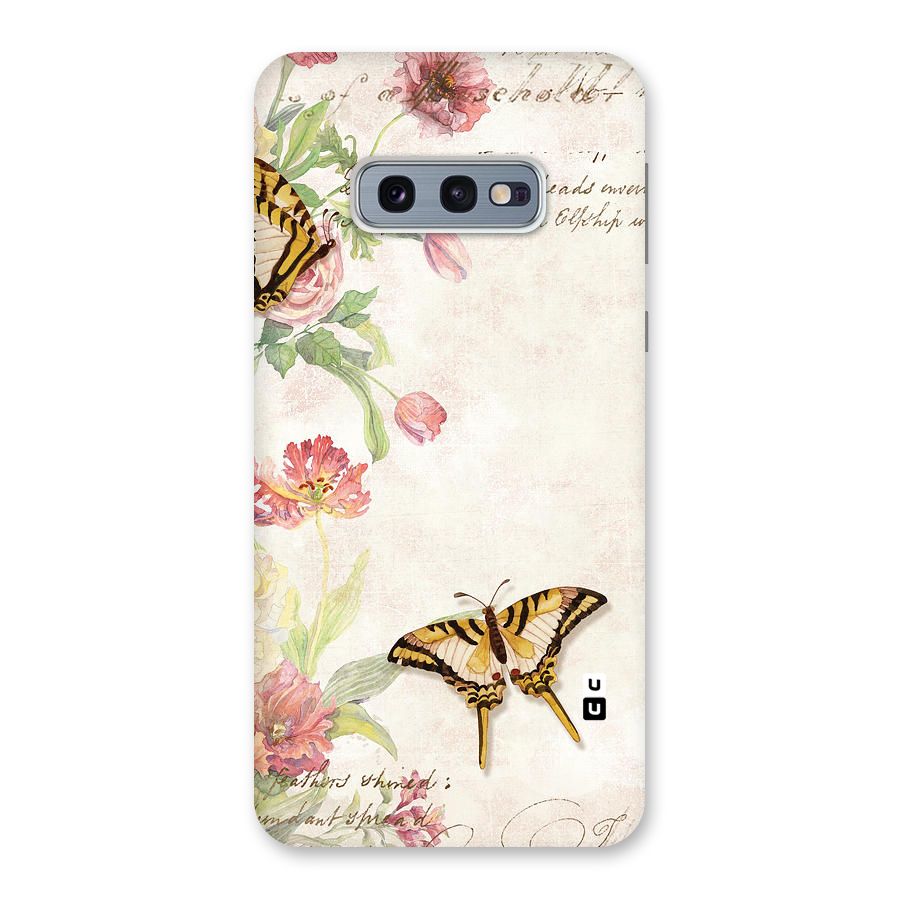 Butterfly Floral Back Case for Galaxy S10e