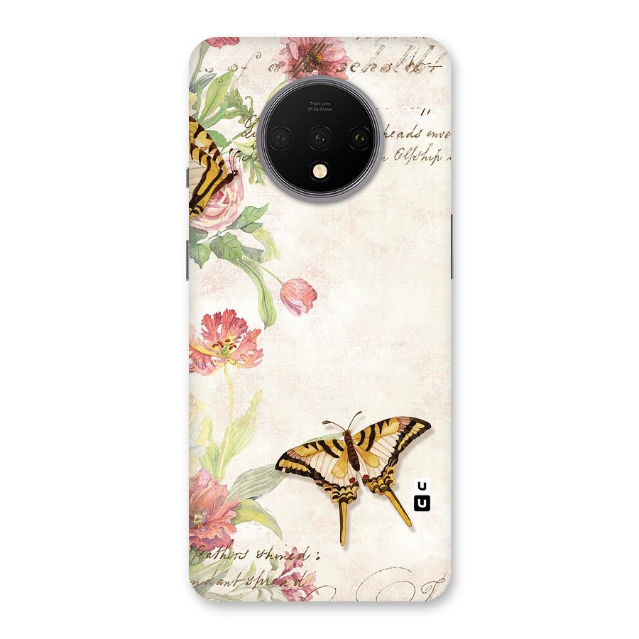 Butterfly Floral Back Case for OnePlus 7T