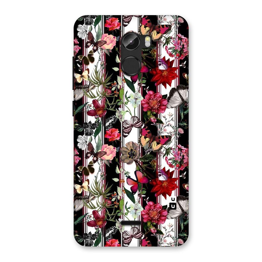 Butterfly Flowers Back Case for Gionee X1