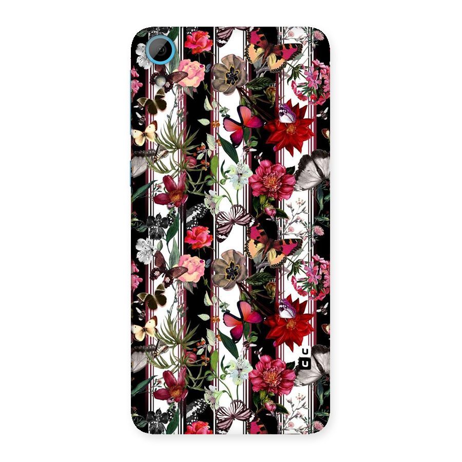 Butterfly Flowers Back Case for HTC Desire 826