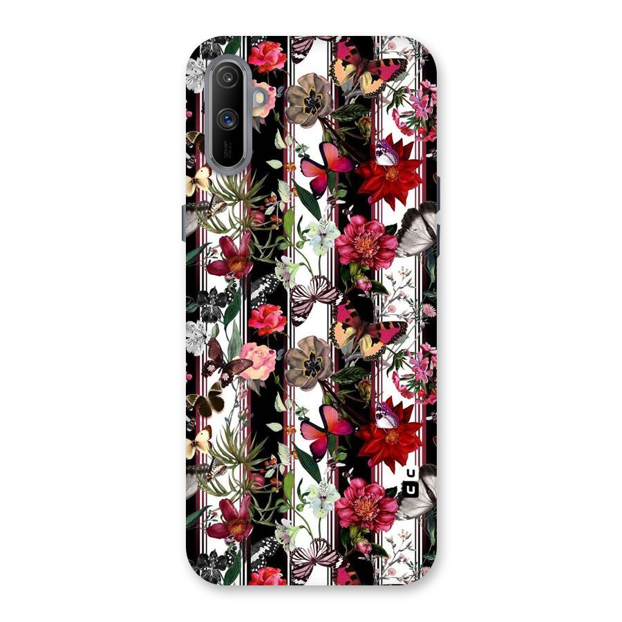 Butterfly Flowers Back Case for Realme C3