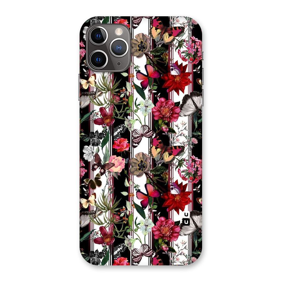 Butterfly Flowers Back Case for iPhone 11 Pro Max