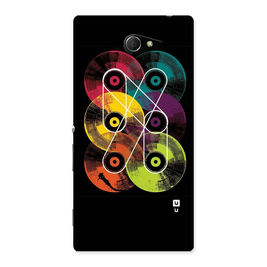 CD Tapes Back Case for Sony Xperia M2