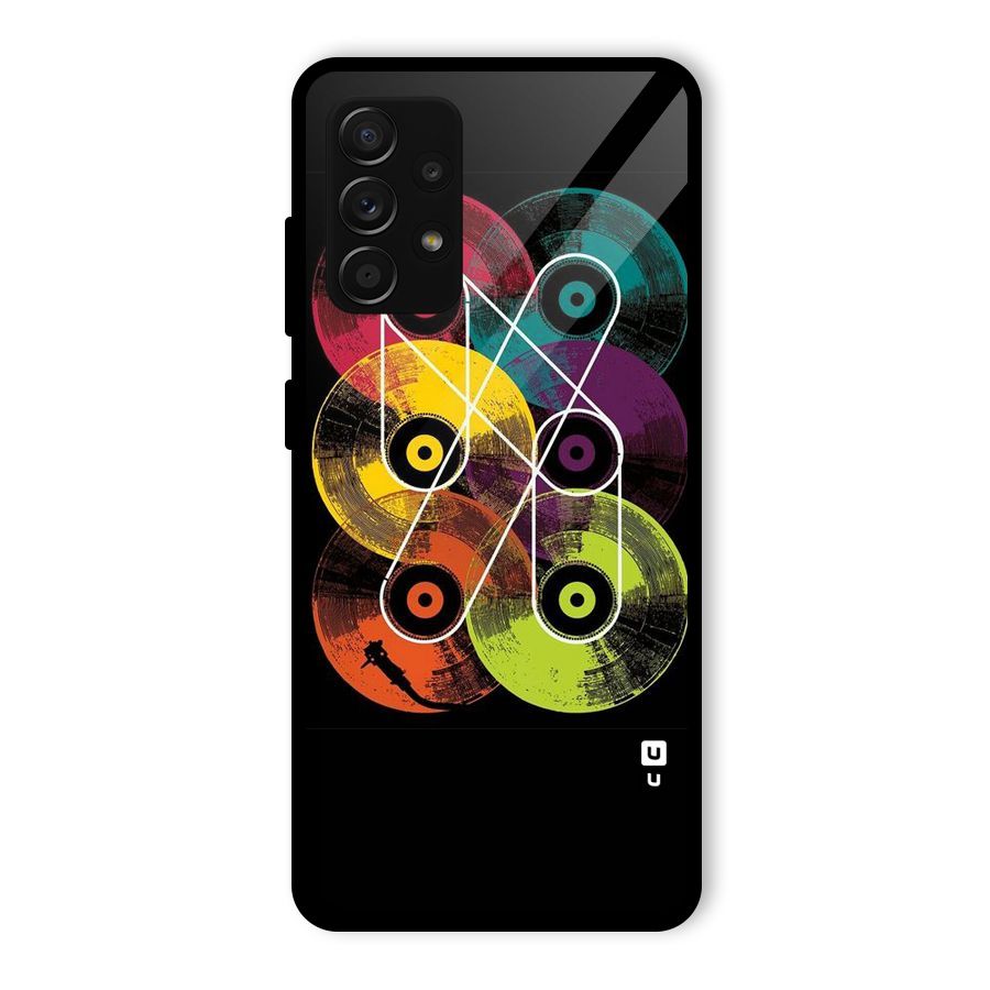 CD Tapes Glass Back Case for Galaxy A53 5G