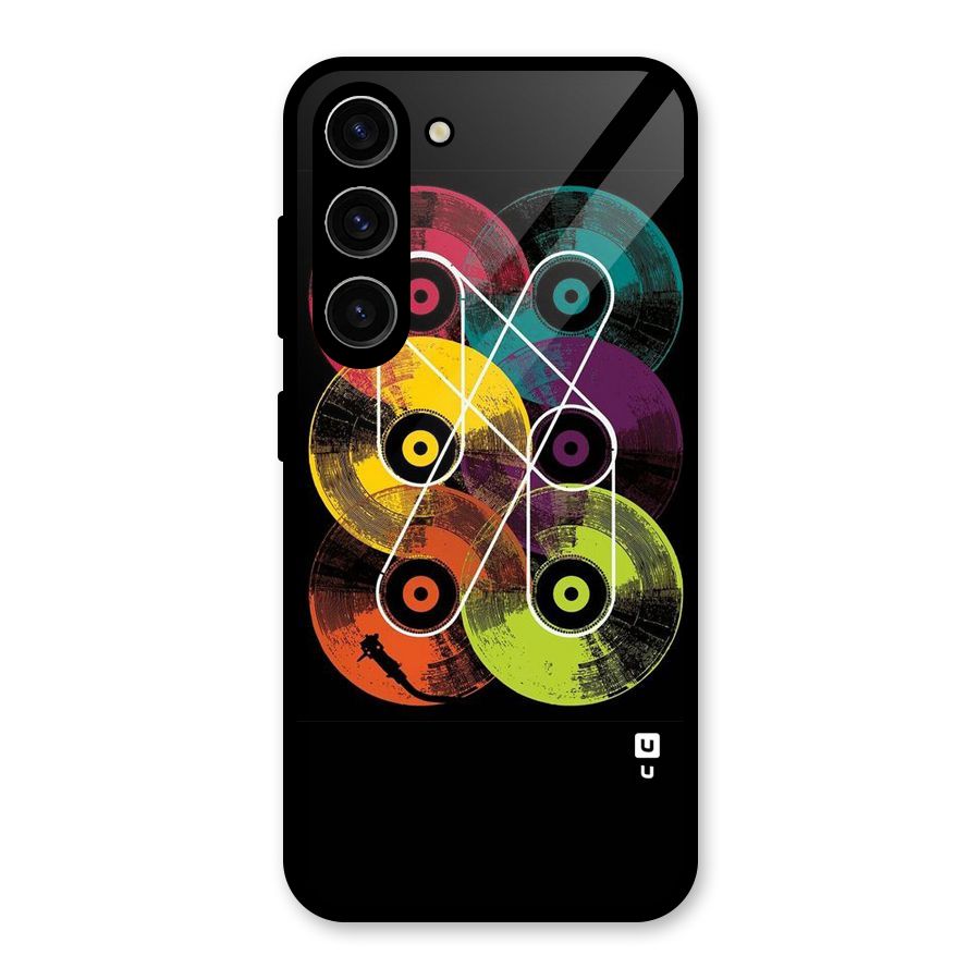 CD Tapes Glass Back Case for Galaxy S23