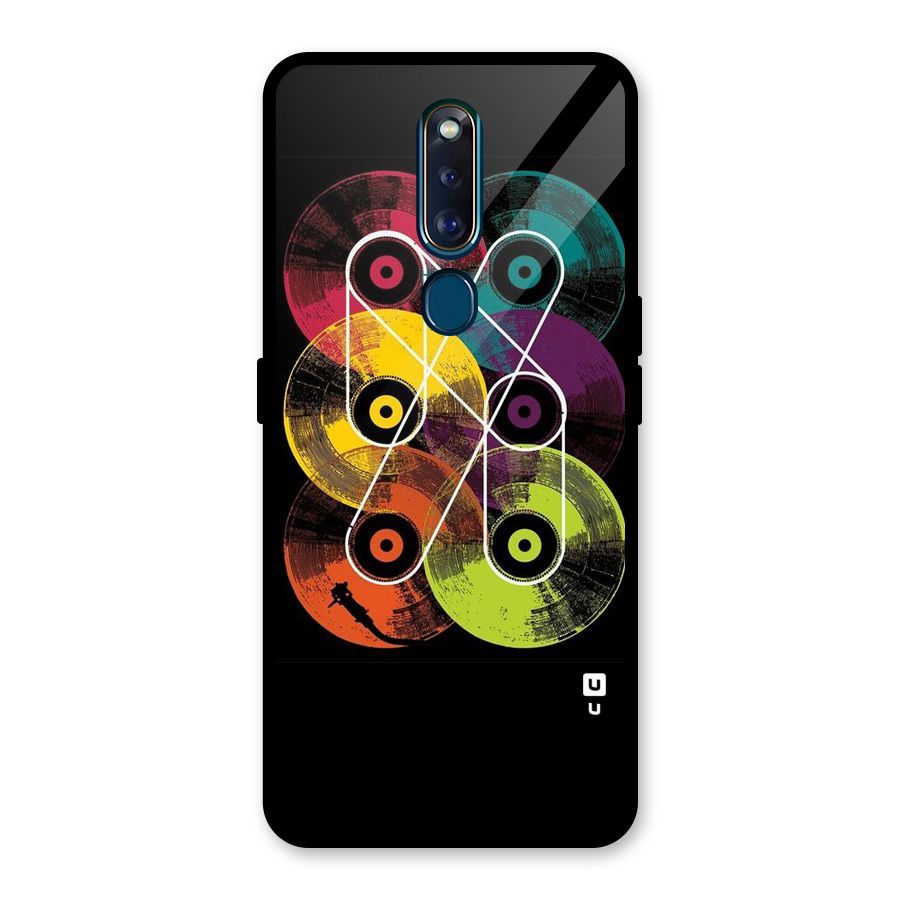 CD Tapes Glass Back Case for Oppo F11 Pro