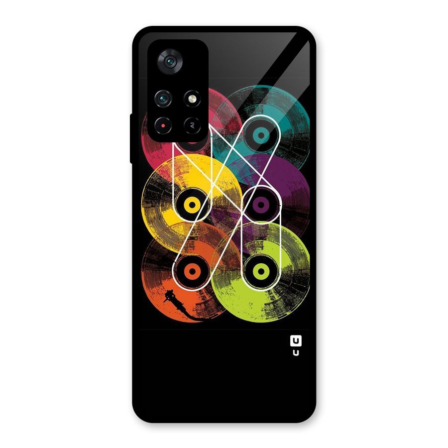 CD Tapes Glass Back Case for Poco M4 Pro 5G
