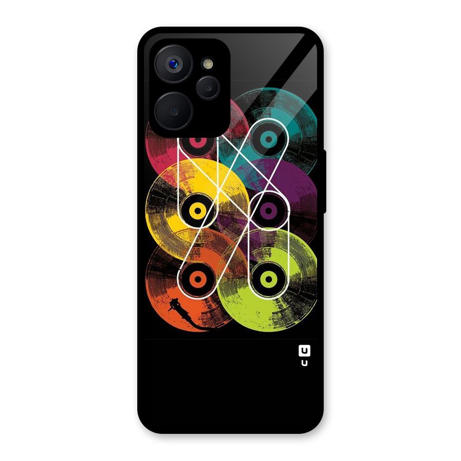 CD Tapes Glass Back Case for Realme 9i 5G