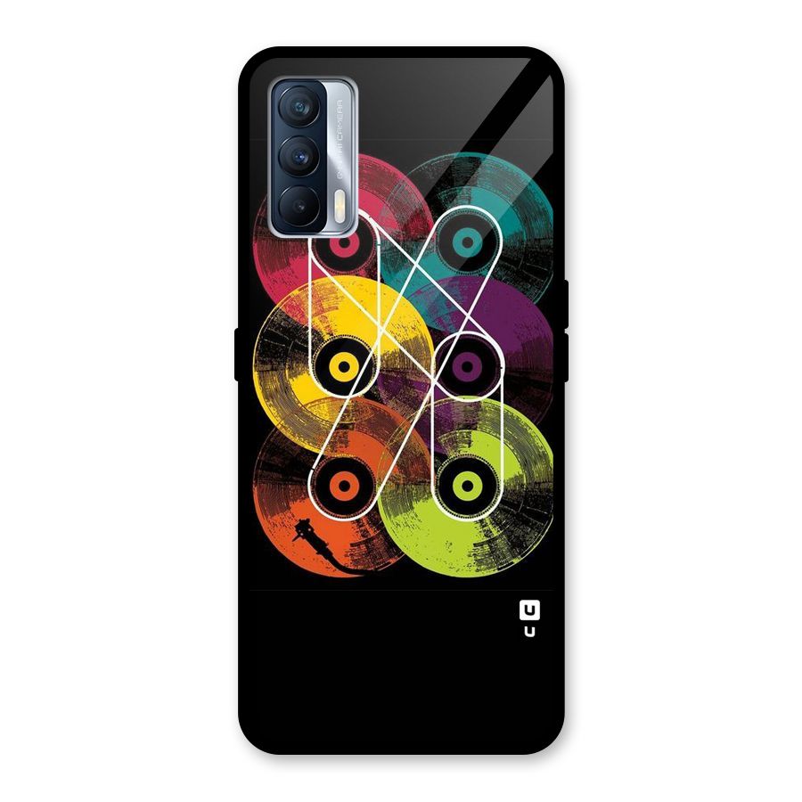 CD Tapes Glass Back Case for Realme X7