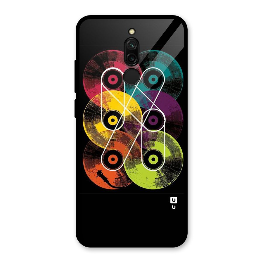 CD Tapes Glass Back Case for Redmi 8