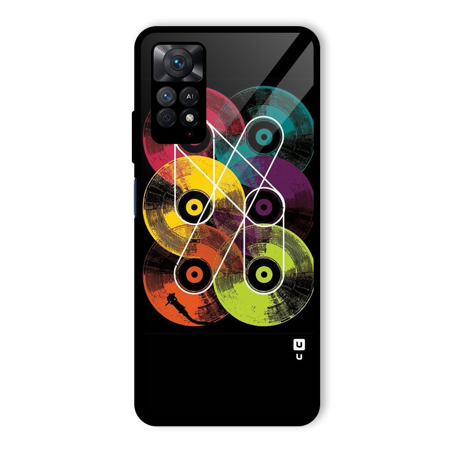 CD Tapes Glass Back Case for Redmi Note 11 Pro