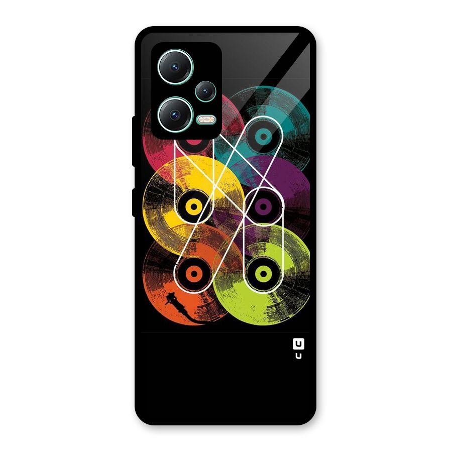 CD Tapes Glass Back Case for Redmi Note 12 5G
