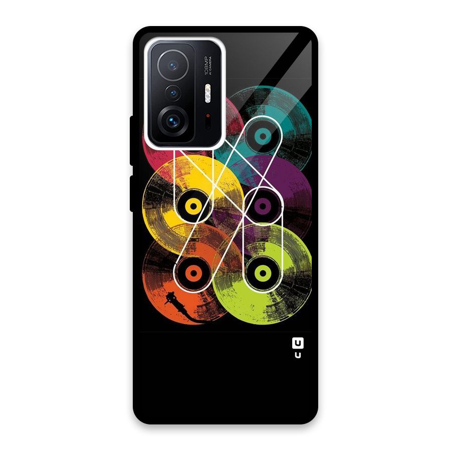 CD Tapes Glass Back Case for Xiaomi 11T Pro