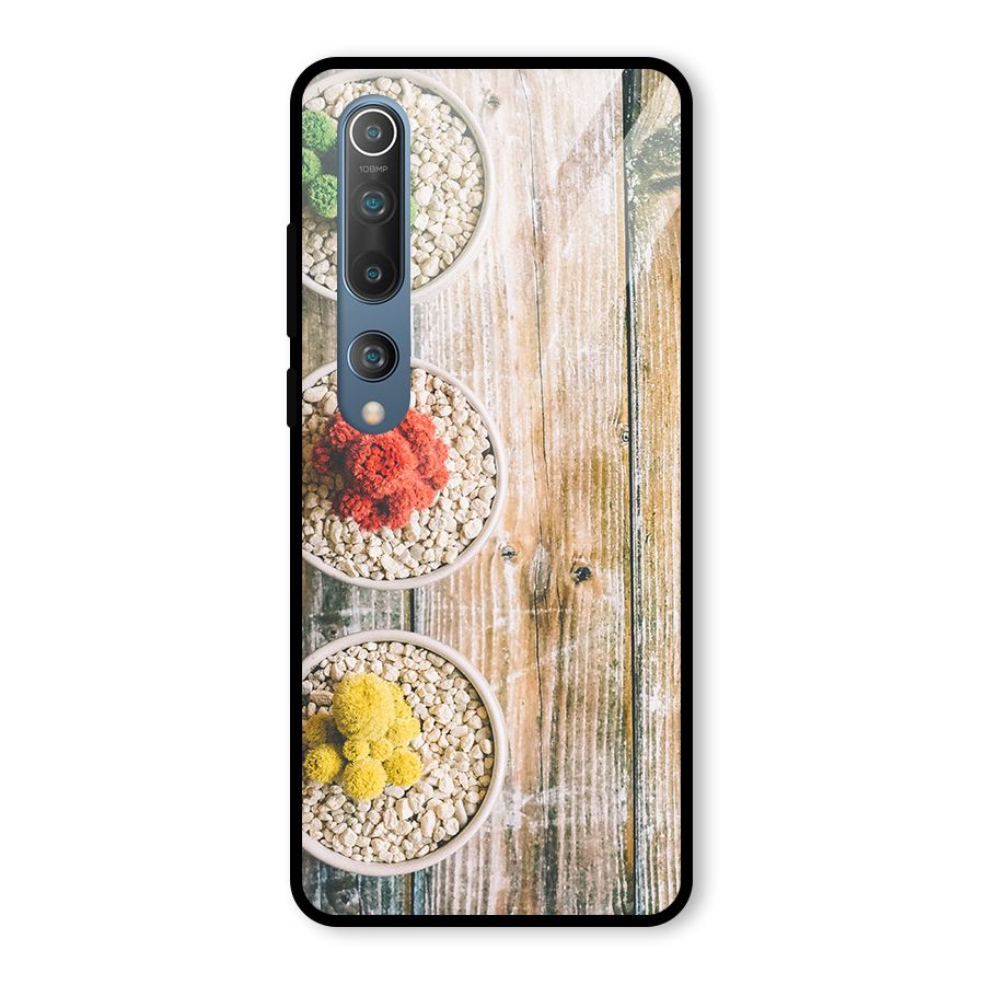 Cacti Decor Glass Back Case for Mi 10