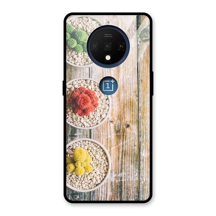 Cacti Decor Glass Back Case for OnePlus 7T