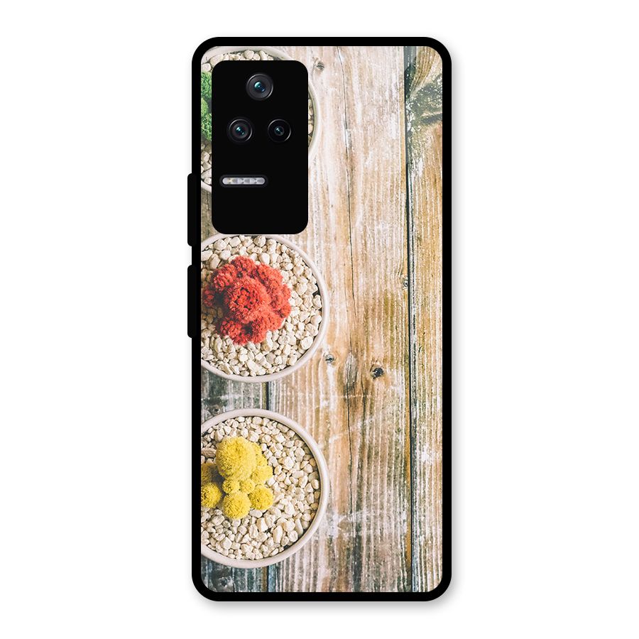 Cacti Decor Glass Back Case for Poco F4 5G