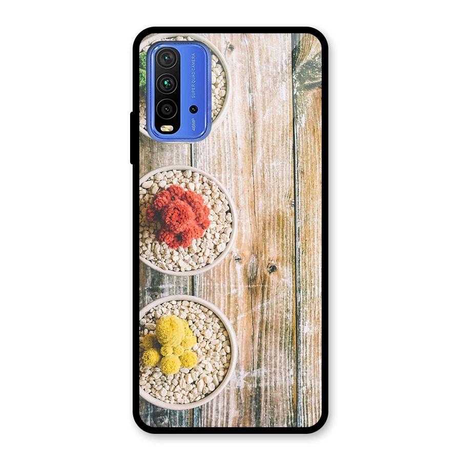 Cacti Decor Glass Back Case for Redmi 9 Power