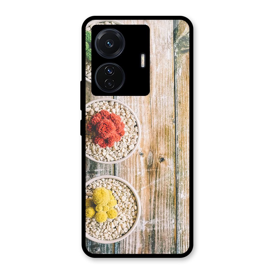 Cacti Decor Glass Back Case for Vivo iQOO Z6 Pro